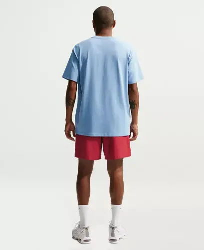 Men's Club Flow Relaxed-Fit Drawstring Shorts - Team Crimson/White - 5