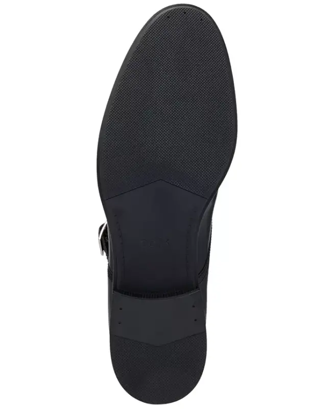 Men's Colby Double-Buckle Monk Strap Dress Shoes-Black - 4