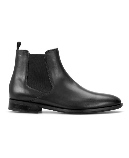 Men's Colby Leather Chelsea Slip On Boot Black - 1