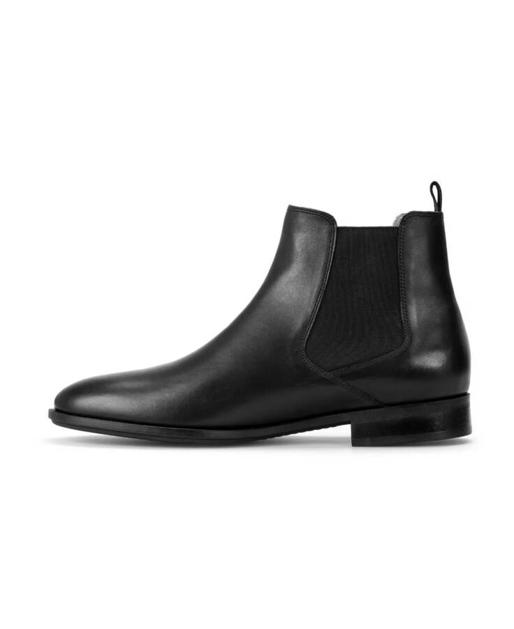 Men's Colby Leather Chelsea Slip On Boot Black - 3