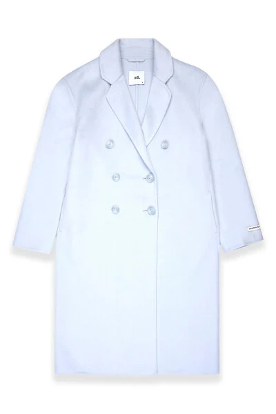 Men's Collared Wool Blend Coat - 8