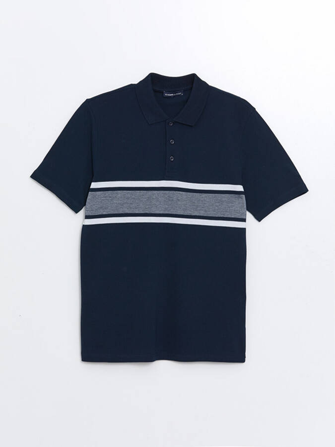 Men's Color Block Short Sleeve Polo Shirt - 11