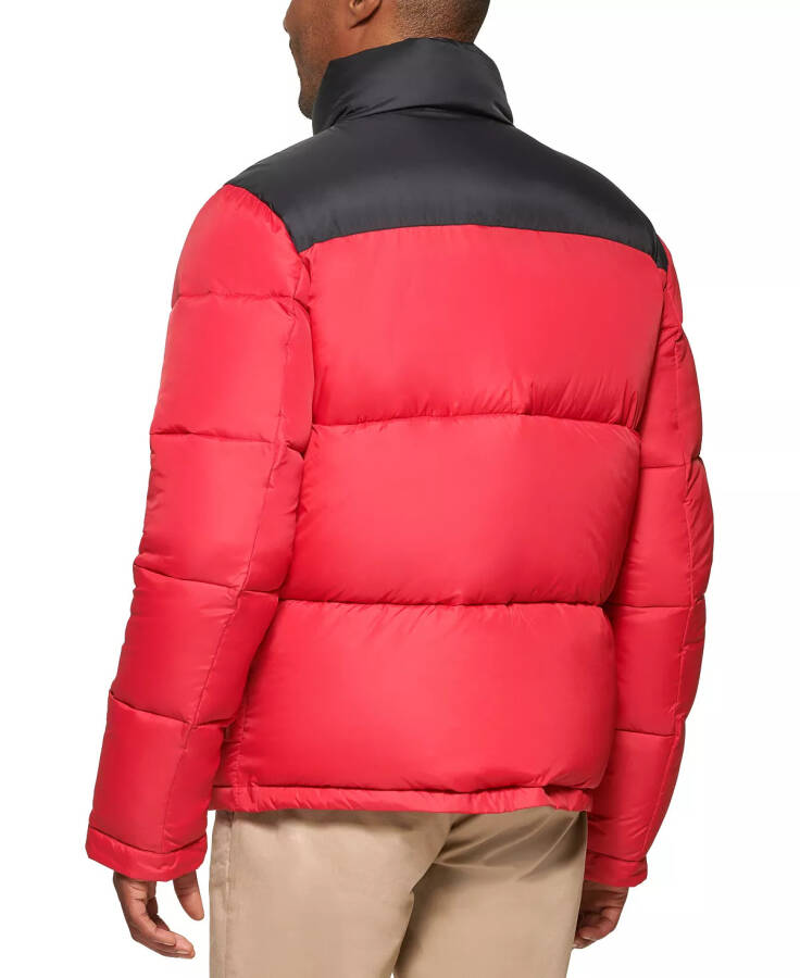 Men's Colorblocked Quilted Full-Zip Puffer Jacket, Created for Modazone Red - 2