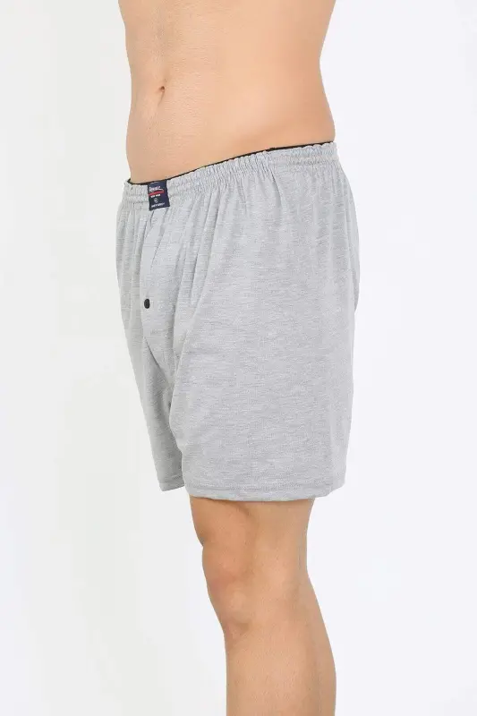 Men's Combed Cotton Boxer Grey 40091 - 9