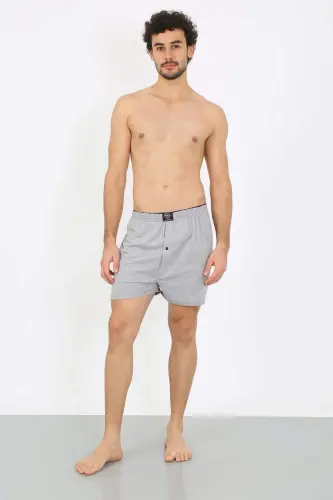 Men's Combed Cotton Boxer Grey 40091 - 7