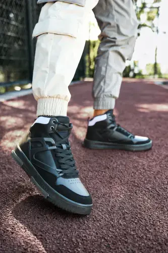 Men's Comfort Sneaker Boot 001263 Black Smoke-Black Smoke - 1