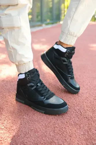 Men's Comfort Sneaker Boot 001263 Black Smoke-Black Smoke - RICCON (1)