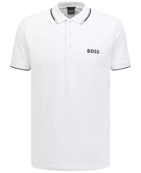 Men's Contrast Logo Cotton-Blend Polo Shirt - 3