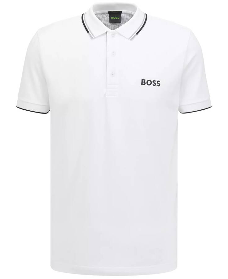 Men's Contrast Logo Cotton-Blend Polo Shirt - 3