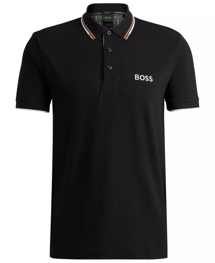Men's Contrast Logo Cotton-Blend Polo Shirt - 2