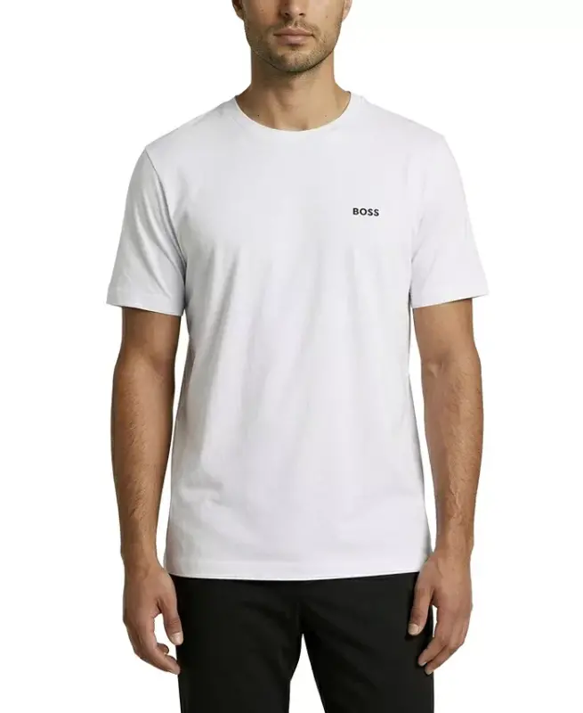 Men's Contrast Logo Regular-Fit T-Shirt - 4