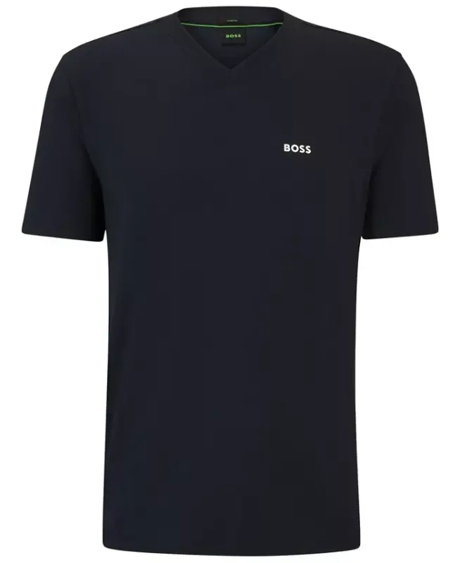 Men's Contrast Logo Regular-Fit T-Shirt-Dark Blue - 2