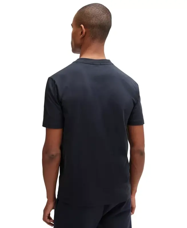 Men's Contrast Logo Regular-Fit T-Shirt-Dark Blue - 3