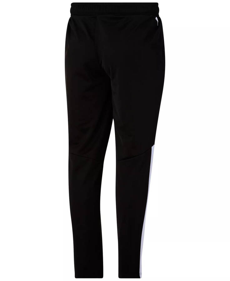 Men's Contrast Panel Tricot Sweatpants Black/white - 5