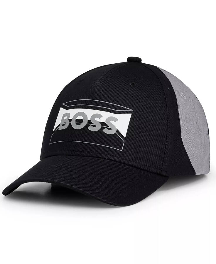 Men's Contrasting Logo Cap Black - 1