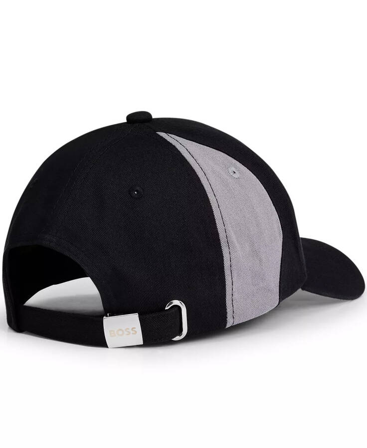 Men's Contrasting Logo Cap Black - 2