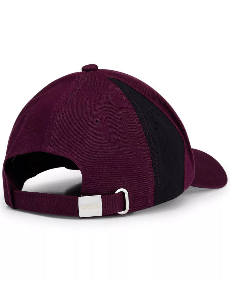 Men's Contrasting Logo Cap Merlot - 2