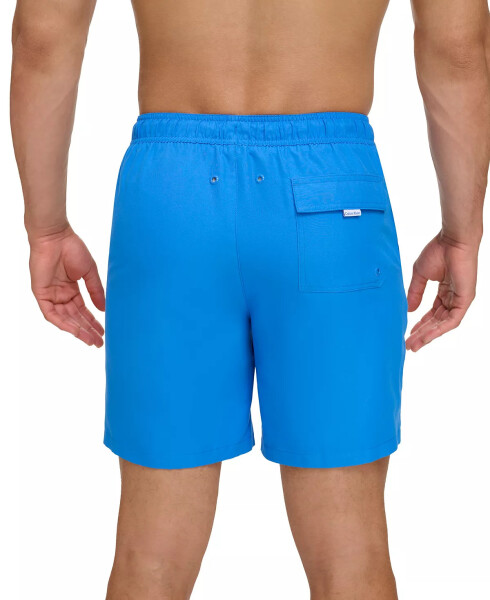 Men's Core Logo-Print 7'' Volley Swim Trunks, Created For Modazone Blue - 2