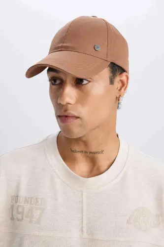 Men's Cotton Baseball Basketball Cap Mink - 1