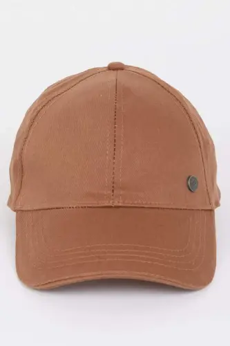 Men's Cotton Baseball Basketball Cap Mink - DEFACTO (1)