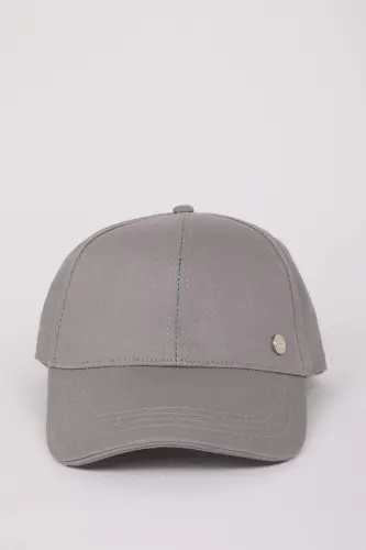 Men's Cotton Baseball Basketball Hat Grey - 5