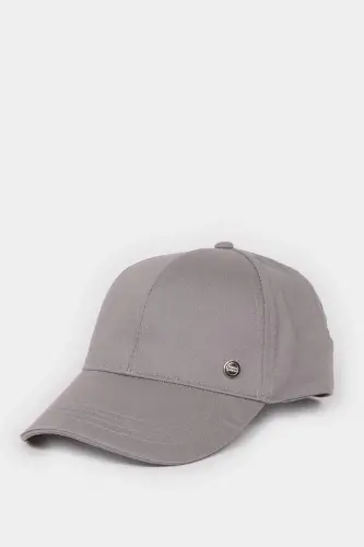 Men's Cotton Baseball Basketball Hat Grey - 6