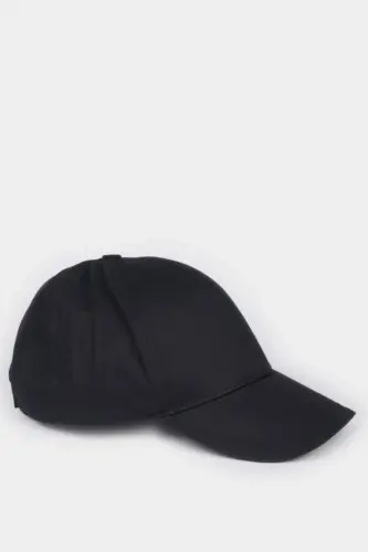Men's Cotton Baseball Cap (Black) - DEFACTO (1)