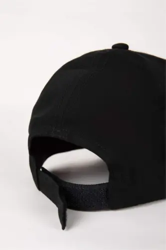 Men's Cotton Baseball Cap (Black) - 6