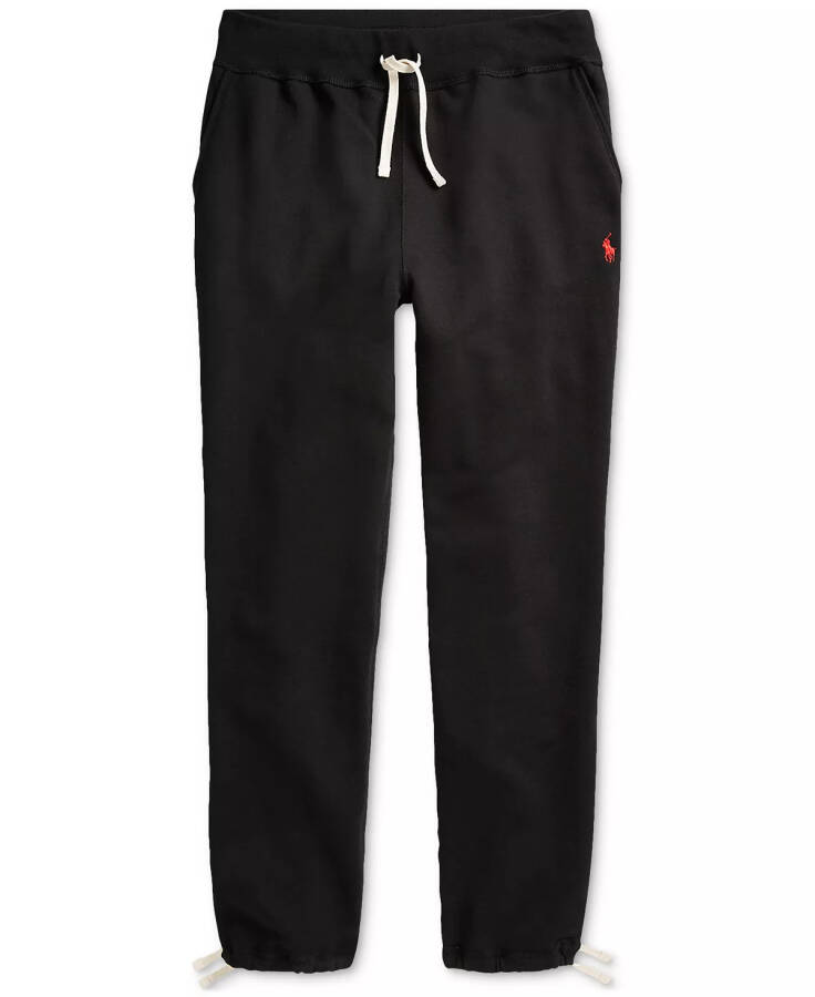 Men's Cotton-Blend-Fleece Pants Polo Black - 5