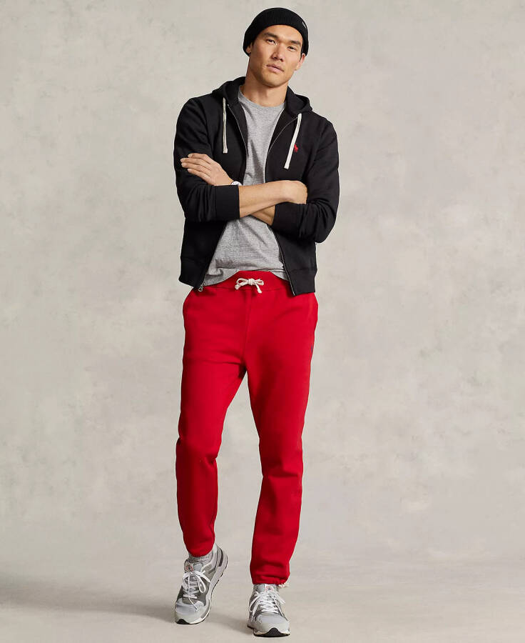 Men's Cotton-Blend-Fleece Pants RL2000 Red - 2