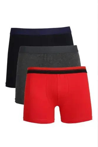 Men's Cotton Boxer Shorts 3-Pack 40097 - 3