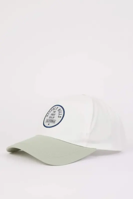 Men's Cotton Cap, Mint Color - 1
