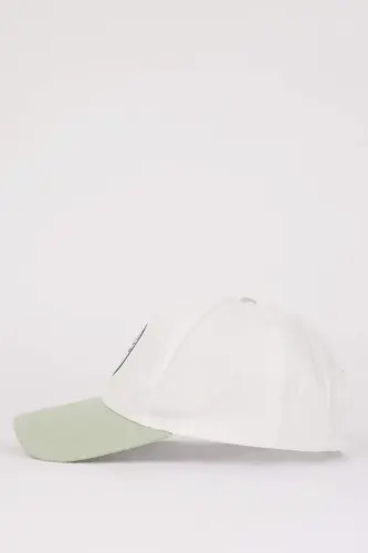 Men's Cotton Cap, Mint Color - DEFACTO (1)