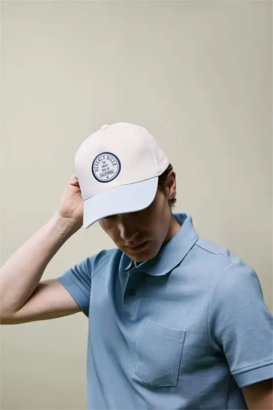 Men's Cotton Cap, Mint Color - DEFACTO