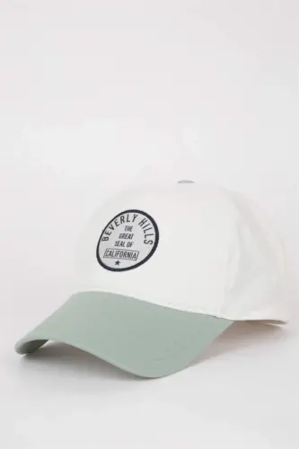 Men's Cotton Cap, Mint Color - DEFACTO (1)
