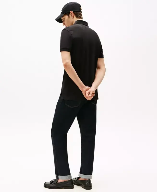 Men's Cotton Classic Fit 1985 Polo-Black - 4