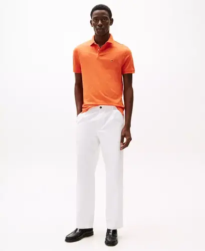Men's Cotton Classic Fit 1985 Polo-Brilliant Orange - 2