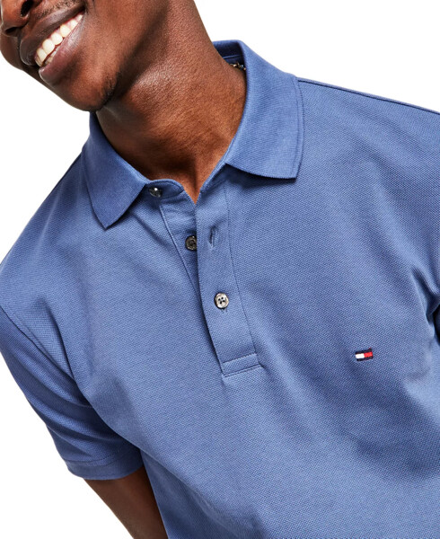 Men's Cotton Classic Fit 1985 Polo Faded Indigo Heather - 3