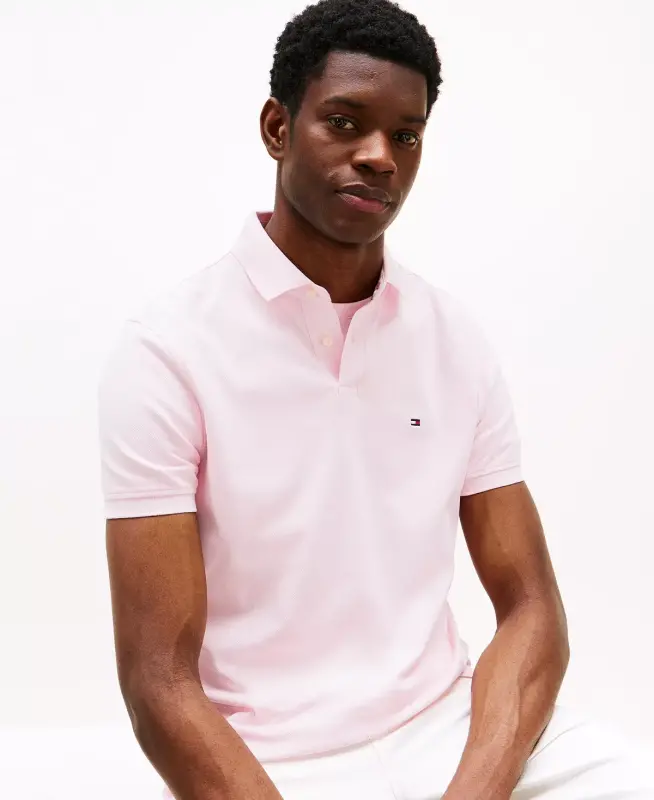 Men's Cotton Classic Fit 1985 Polo-Light Pink - TOMMY HILFIGER