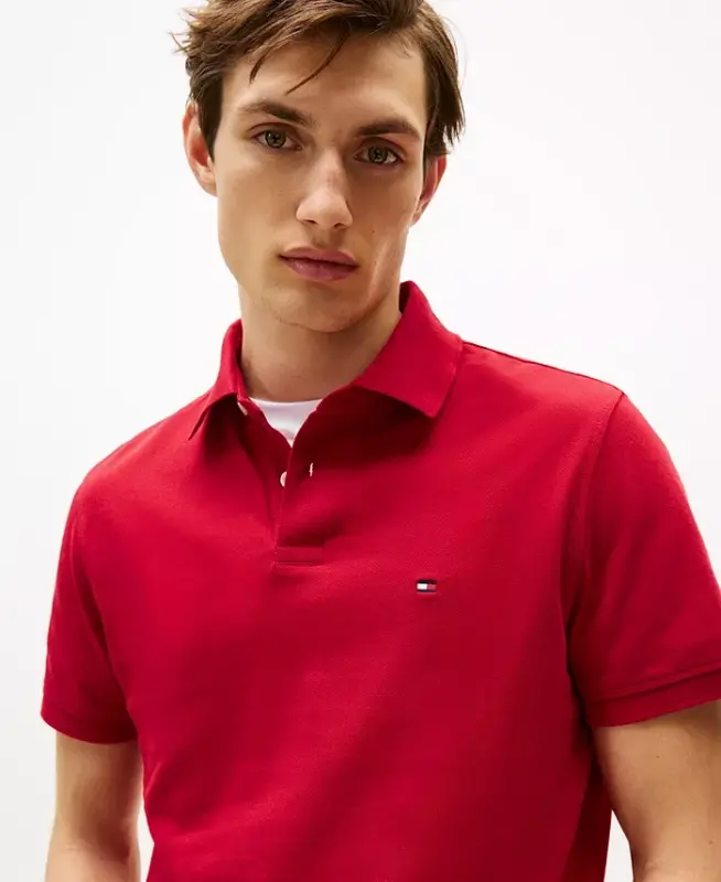 Men's Cotton Classic Fit 1985 Polo-Primary Red - 3