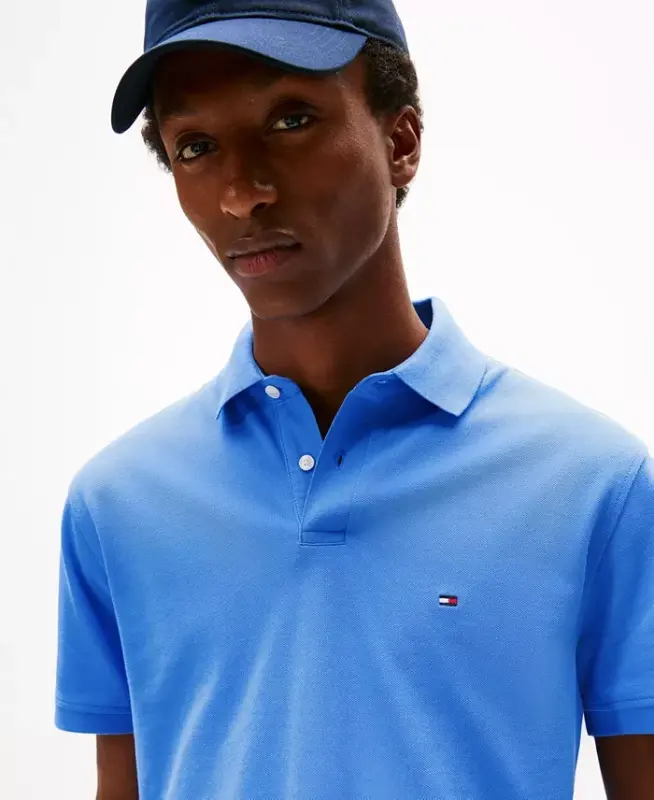 Men's Cotton Classic-Fit 1985 Polo Shirt - Blue Spell - 3