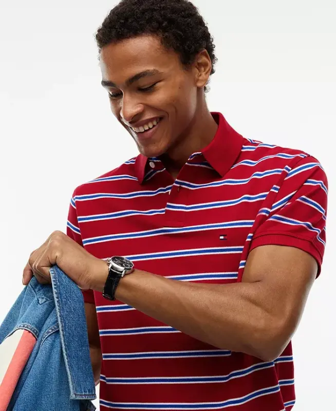 Men's Cotton Classic-Fit 1985 Polo Shirt - Burgundy - 13