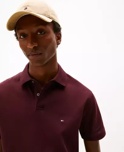 Men's Cotton Classic-Fit 1985 Polo Shirts - Deep Burgundy - 3