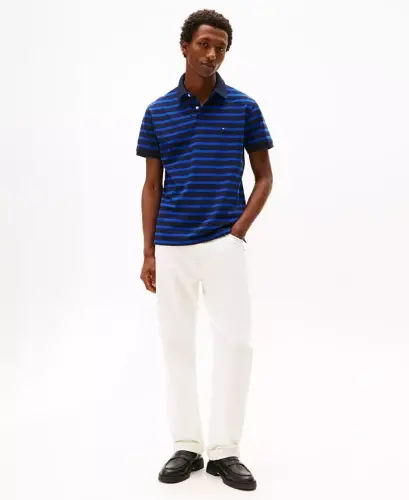 Men's Cotton Classic-Fit 1985 Polo Shirt - Desert Sky / Wedge Blue - 2