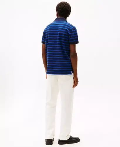 Men's Cotton Classic-Fit 1985 Polo Shirt - Desert Sky / Wedge Blue - 4