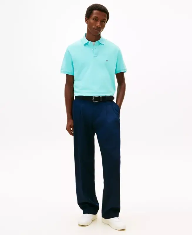 Men's Cotton Classic-Fit 1985 Polo Shirt - Dewy Blue - 2