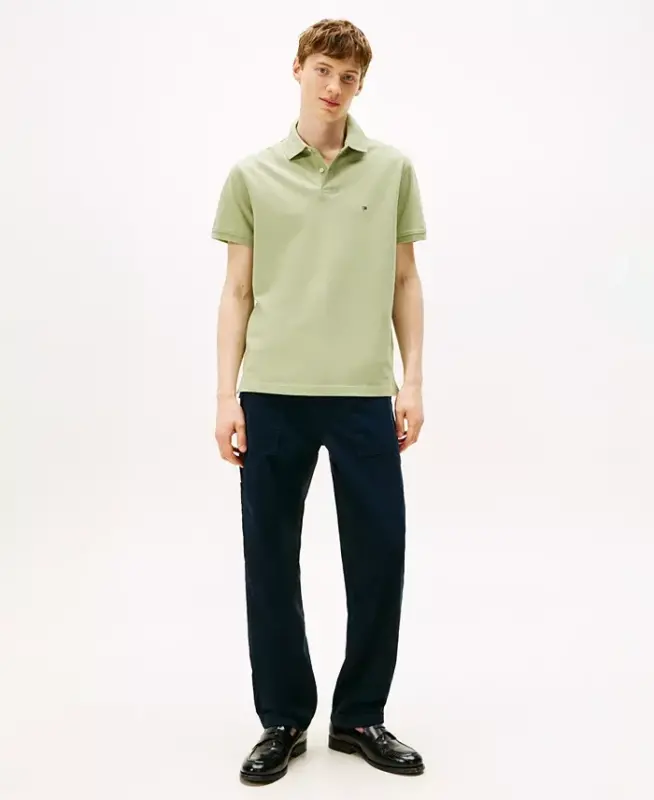Men's Cotton Classic-Fit 1985 Polo Shirts - Earth Sage - 2
