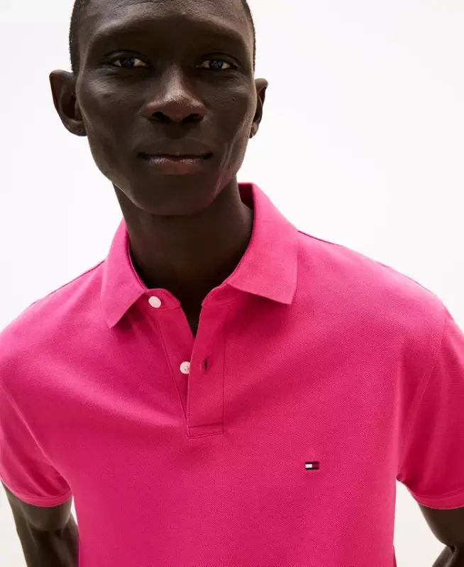 Men's Cotton Classic-Fit 1985 Polo Shirts - Fashion Fuschia - 3