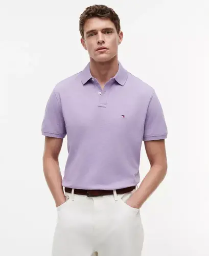Men's Cotton Classic-Fit 1985 Polo Shirts - Lavender Heather 