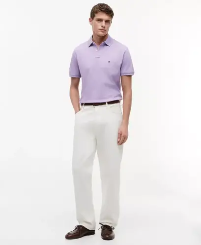 Men's Cotton Classic-Fit 1985 Polo Shirts - Lavender Heather - TOMMY HILFIGER (1)